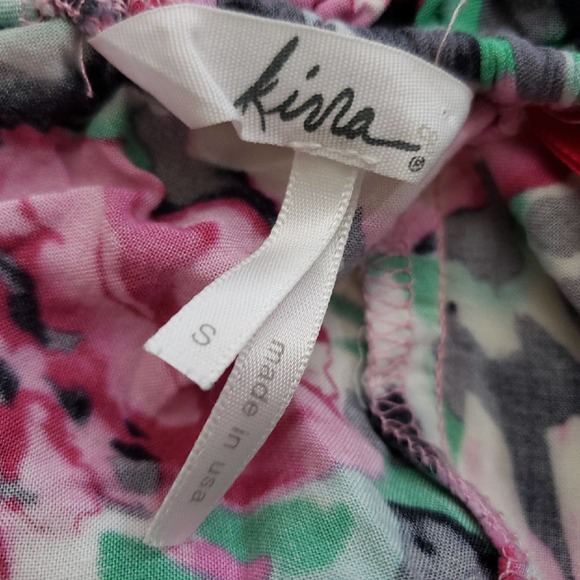 Kirra Strapless Floral Top Sz S - Picture 4 of 5